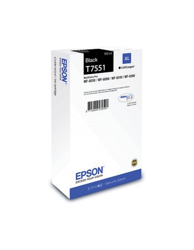 Tinteiro Epson Workforce Pro series 8000 Alt.Cap. Preto