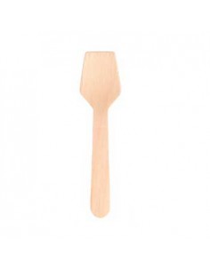 Colher Gelado Madeira 9,5cm 100un