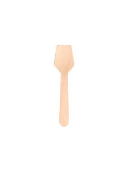 Colher Gelado Madeira 9,5cm 100un