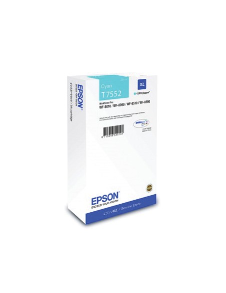 Tinteiro Epson Workforce Pro series 8000 Alt.Cap. Azul
