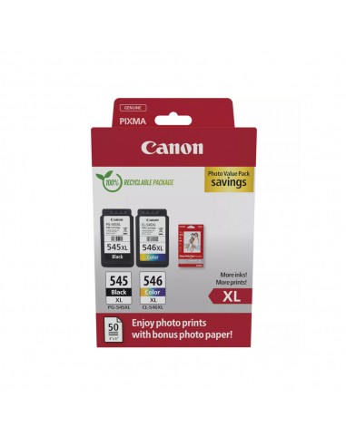 Pack Tinteiros Canon 545XL/546XL Preto/Cor 8286B011