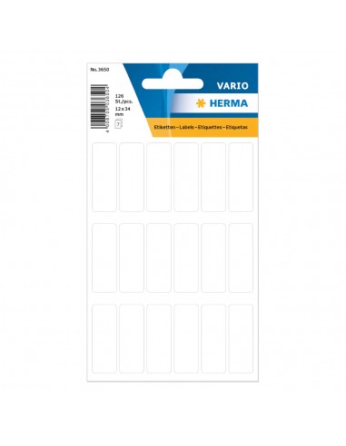 Etiquetas 012x034mm Herma3650 126un