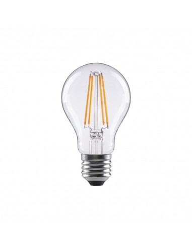 Lâmpada LED E27 6,5W 806lm Incand. Transp. Branco Quente