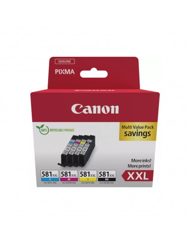 Pack Tinteiros Canon 581XXL 4 Cores 1998C007