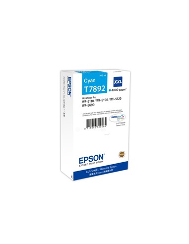 Tinteiro Epson WF5110/5190/5620/5690 Cap Extra Azul