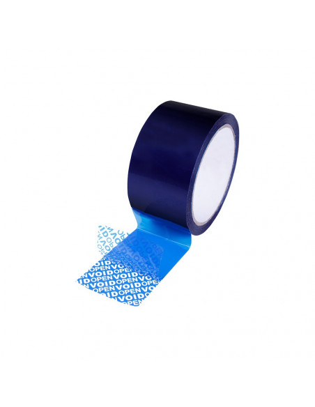 Fita Adesiva Segurança 35mmx33m Azul Confidencial