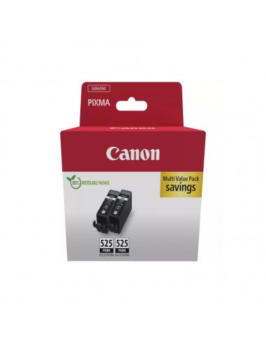 Pack Tinteiros Canon 525 Preto 4529B017 19ml 682 Pág. 2un