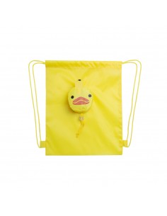 Saco Mochila Dobrável Kissa Amarelo
