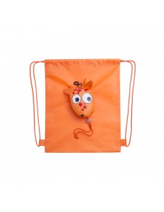 Saco Mochila Dobrável Kissa Laranja