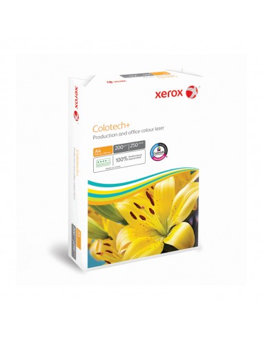 Papel 200gr Fotocopia A4 Xerox Colotech Plus 1x250Fls