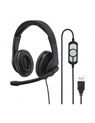 Headset Hama HS-USB300 USB-A Preto