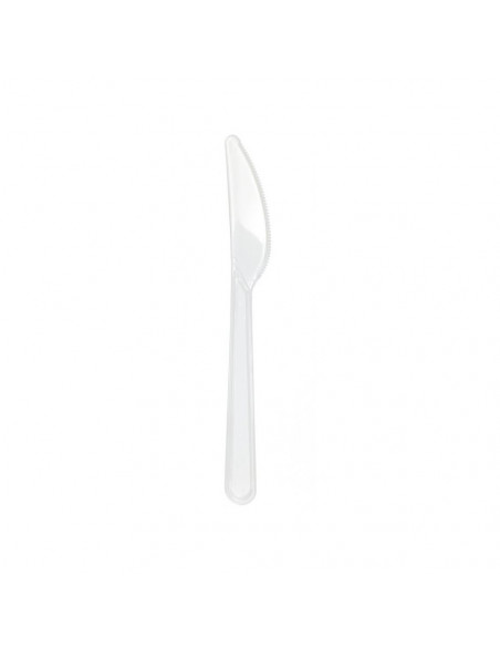 Facas PS Reutilizáveis 18cm Transparente 50un