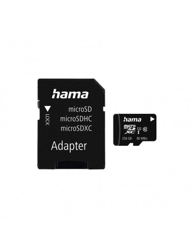 Cartão Memória micSDXC 256GB Hama + Adaptador