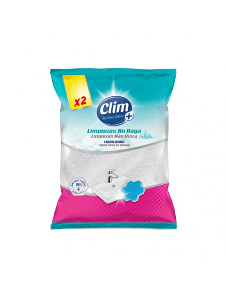 Esponja Esfregão para WC Pack Clim Antibactérias 2un