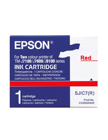 Tinteiro Epson p/ Impressora Pos TM-J7100 Vermelho+Oferta TN