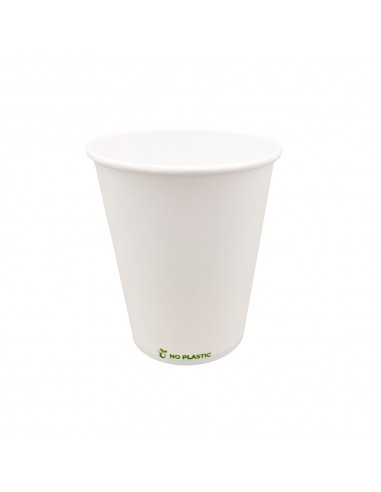 Copos Papel 237ml 8oz Plastic Free Branco 50un