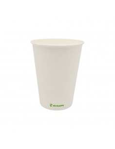Copos Papel 355ml 12oz Plastic Free Branco 50un