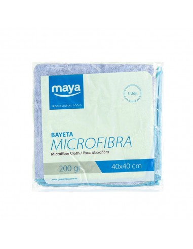 Pano Microfibra Terry 40x40cm Azul Pack 5un