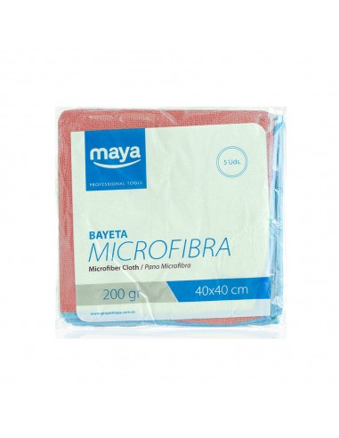 Pano Microfibra Terry 40x40cm Vermelho Pack 5un