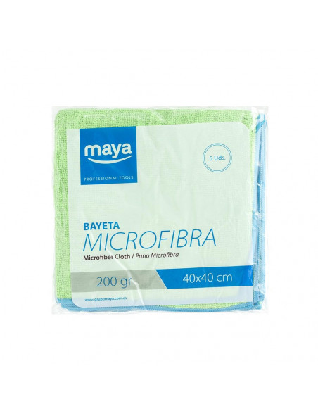 Pano Microfibra Terry 40x40cm Verde Pack 5un
