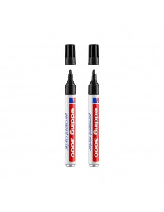 Marcador Permanente Grosso Edding 3000 Blister 2un Preto