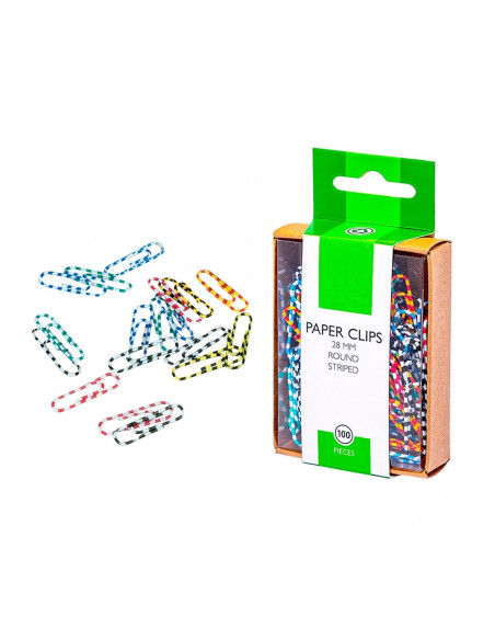 Clips N 02 28mm cx100 Coloridos