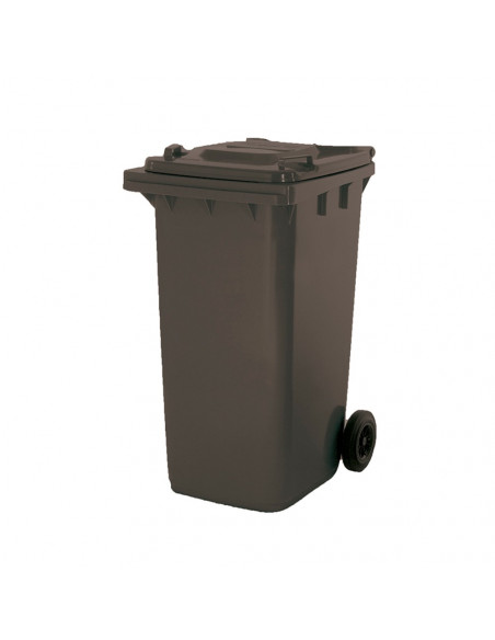 Contentor 240L Polietileno 2 Rodas Cinza c/ Tampa Cinza