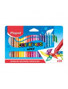 Lápis de Cera 24 Cores Maped Color Peps
