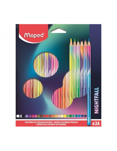 Lápis Cor Maped Nightfall Cx 24un