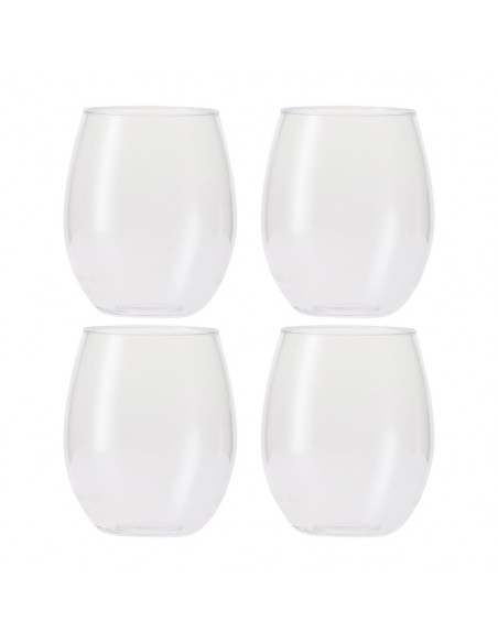 Copo Água em Tritan HappyGlass Tik Tucker 400ml 4un