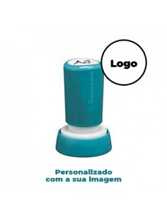 Carimbo Redondo 20mm Xstamper Quix Vermelho, personalizado