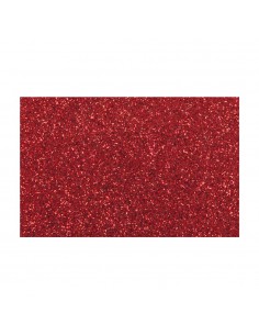 Placa de Cor Musgami 50x70cm Vermelho Glitter 1un