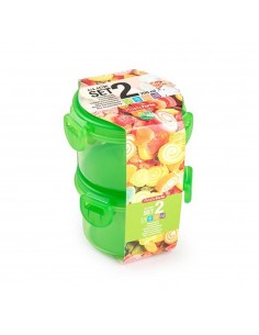 Caixa Hermética Click Redonda 200ml Sortido 2un