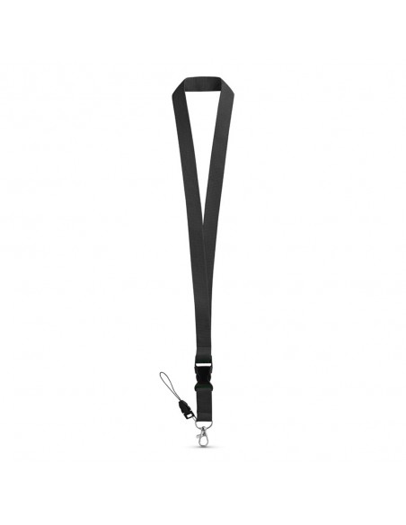 Fita Multiusos para Pescoço C/Fivela Preto
