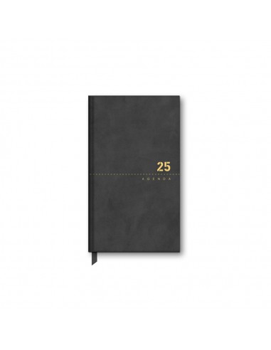 Agenda Semanal Planning 2025 90x154mm Vintage Preto