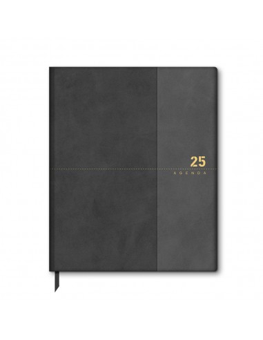 Agenda Semanal 2025 Vintage 213x262mm Preto