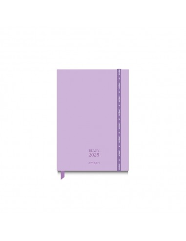 Agenda Diária 2025 Mini 95x145mm Pastel Lilás