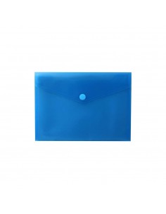 Bolsa A5 com Fecho Velcro Plástico Mate Azul 1un