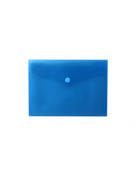 Bolsa A5 com Fecho Velcro Plástico Mate Azul 1un