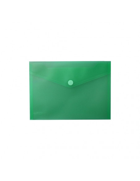 Bolsa A5 com Fecho Velcro Plástico Mate Verde 1un