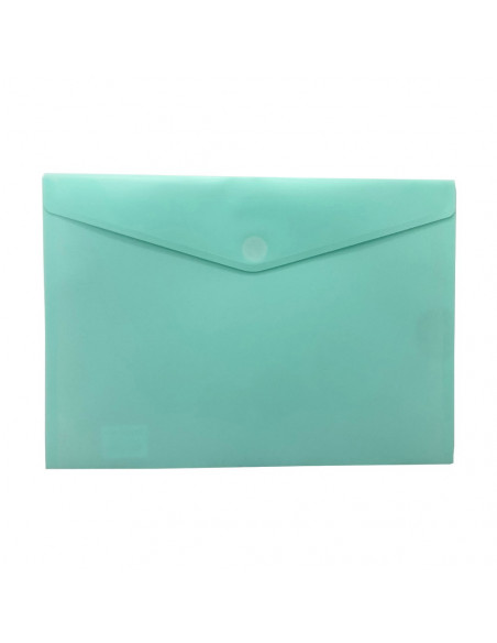 Bolsa A4 com Fecho Velcro Mate Menta Pastel 1un