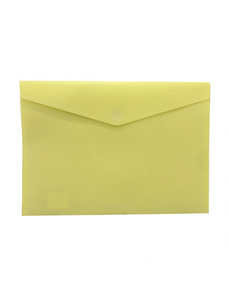 Bolsa A4 com Fecho Velcro Mate Baunilha Pastel 1un