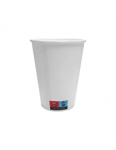 Copos Papel 240ml 8oz Branco 50un