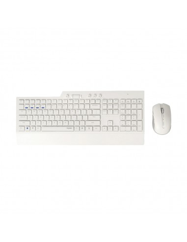 Teclado + Rato Wireless 8200T Branco