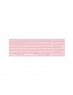 Teclado Wireless E9700M Ultra-Slim Rosa