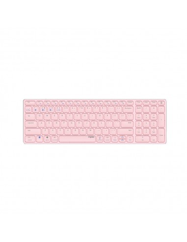 Teclado Wireless E9700M Ultra-Slim Rosa