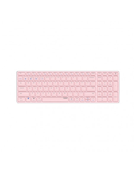 Teclado Wireless E9700M Ultra-Slim Rosa
