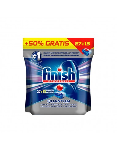 Detergente Máquina Loiça Pastilhas Finish Quantum 27+13un