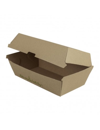 Caixa Hamburguer Kraft 800ml 21x11x8cm 25un