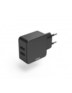 Carregador USB-A 2 Portas 12W Preto